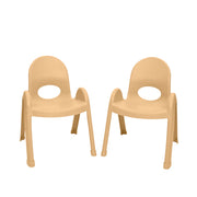Value Stack 9" Child Chair - Set of 2 - Natural Tan