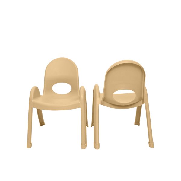 Value Stack™ Stackable Chair - Natural Tan - 9" - Set of 4