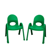 Value Stack 9" Child Chair - Set of 2 - Shamrock Green