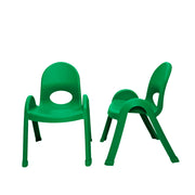 Value Stack 9" Child Chair - Set of 4 - Shamrock Green