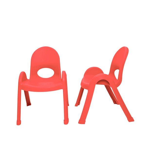 Value Stack™ Stackable Chair - Candy Apple Red - 11" - Set of 4