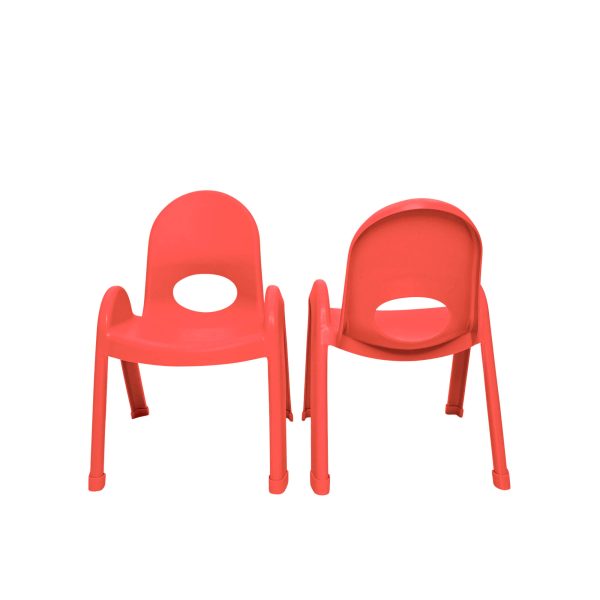 Value Stack™ Stackable Chair - Candy Apple Red - 11" - Set of 4