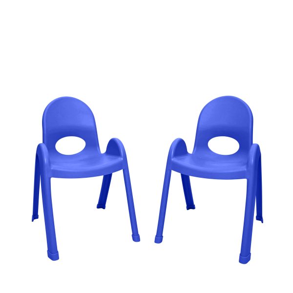 Value Stack™ Stackable Chair - Royal Blue - 13" - Set of 4