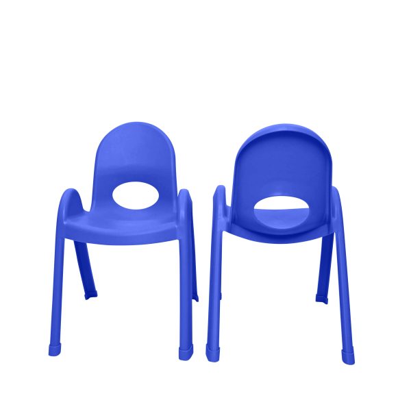 Value Stack™ Stackable Chair - Royal Blue - 13" - Set of 4