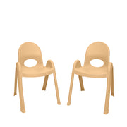Value Stack 13" Child Chair - Set of 2 - Natural Tan