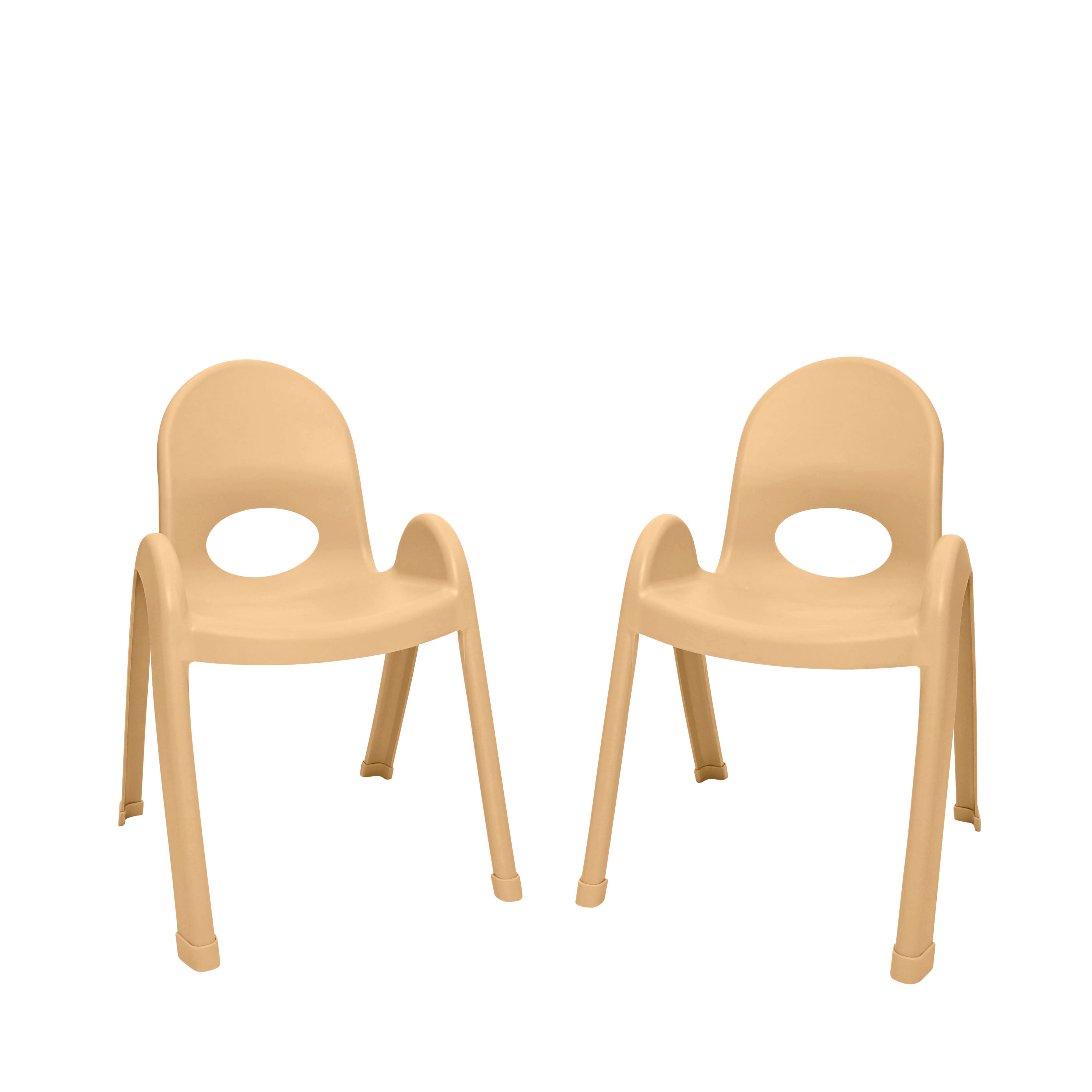 Value Stack 13" Child Chair - Set of 2 - Natural Tan
