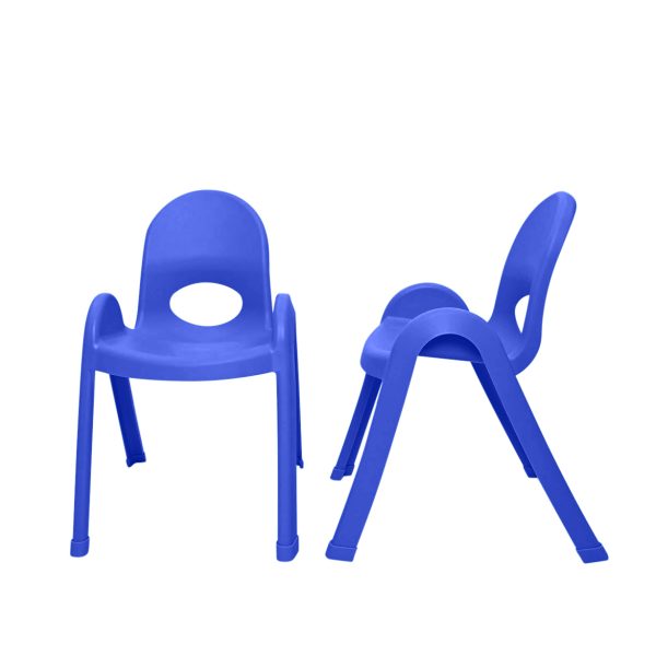 Value Stack™ Stackable Chair - Royal Blue - 13" - Set of 4