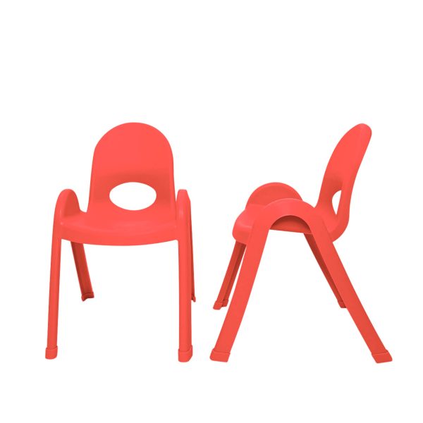 Value Stack 13" Child Chair - Set of 4 - Candy Apple Red