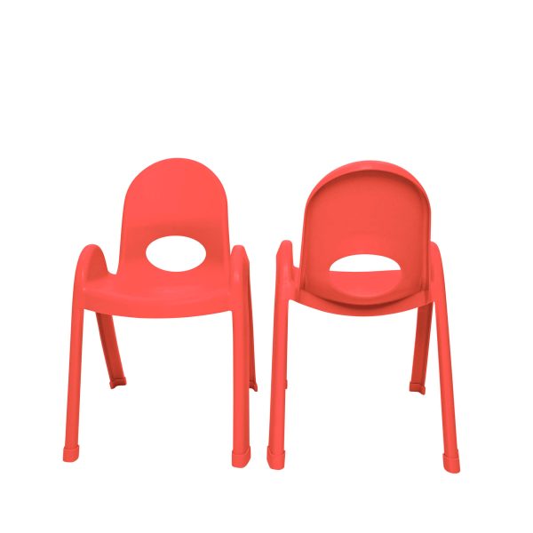 Value Stack 13" Child Chair - Set of 4 - Candy Apple Red
