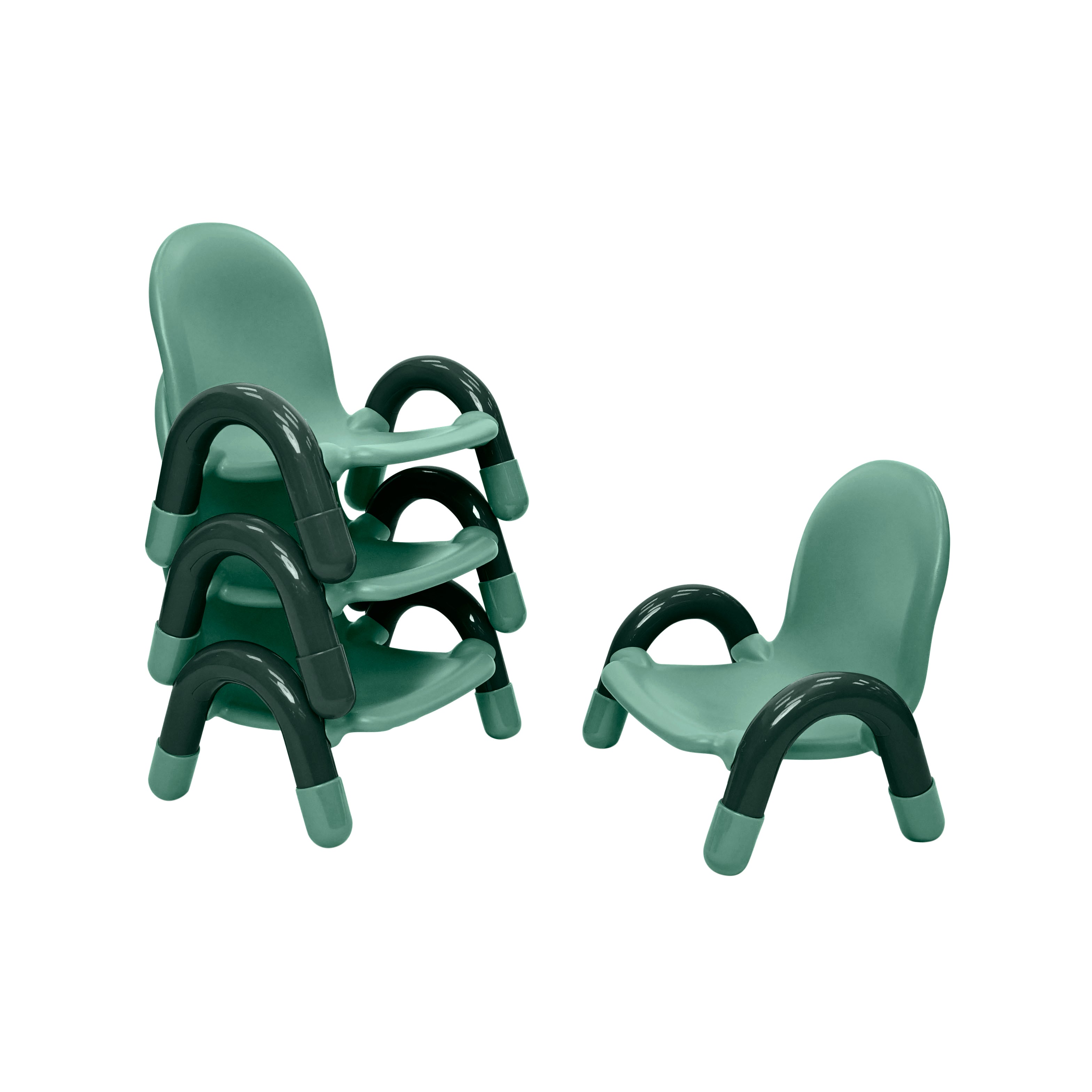 Baseline 5" Child Chair - Set of 4 - Teal Green