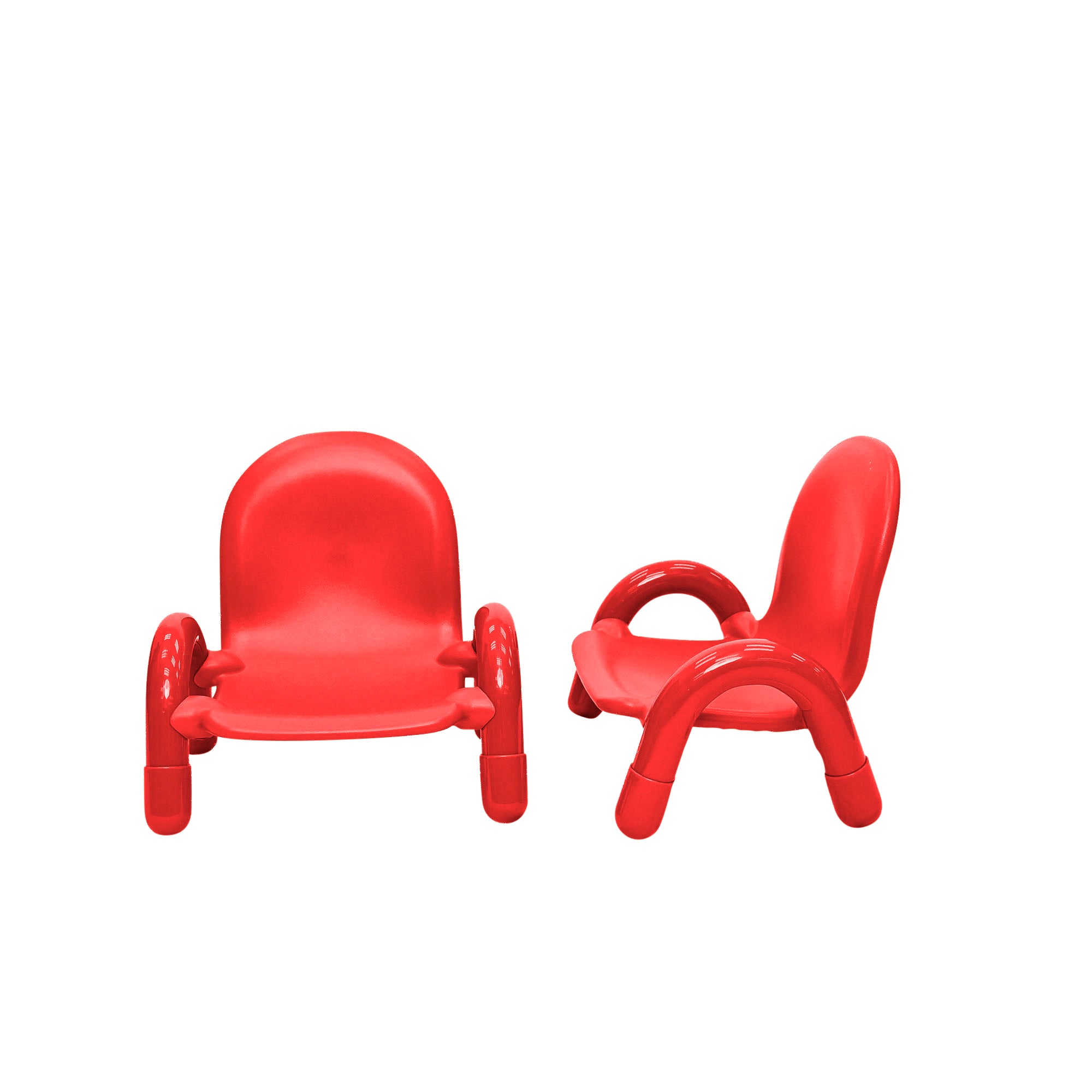 Baseline 5" Child Chair - Set of 2 - Candy Apple Red