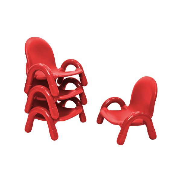 Baseline 5" Child Chair - Set of 4 - Candy Apple Red
