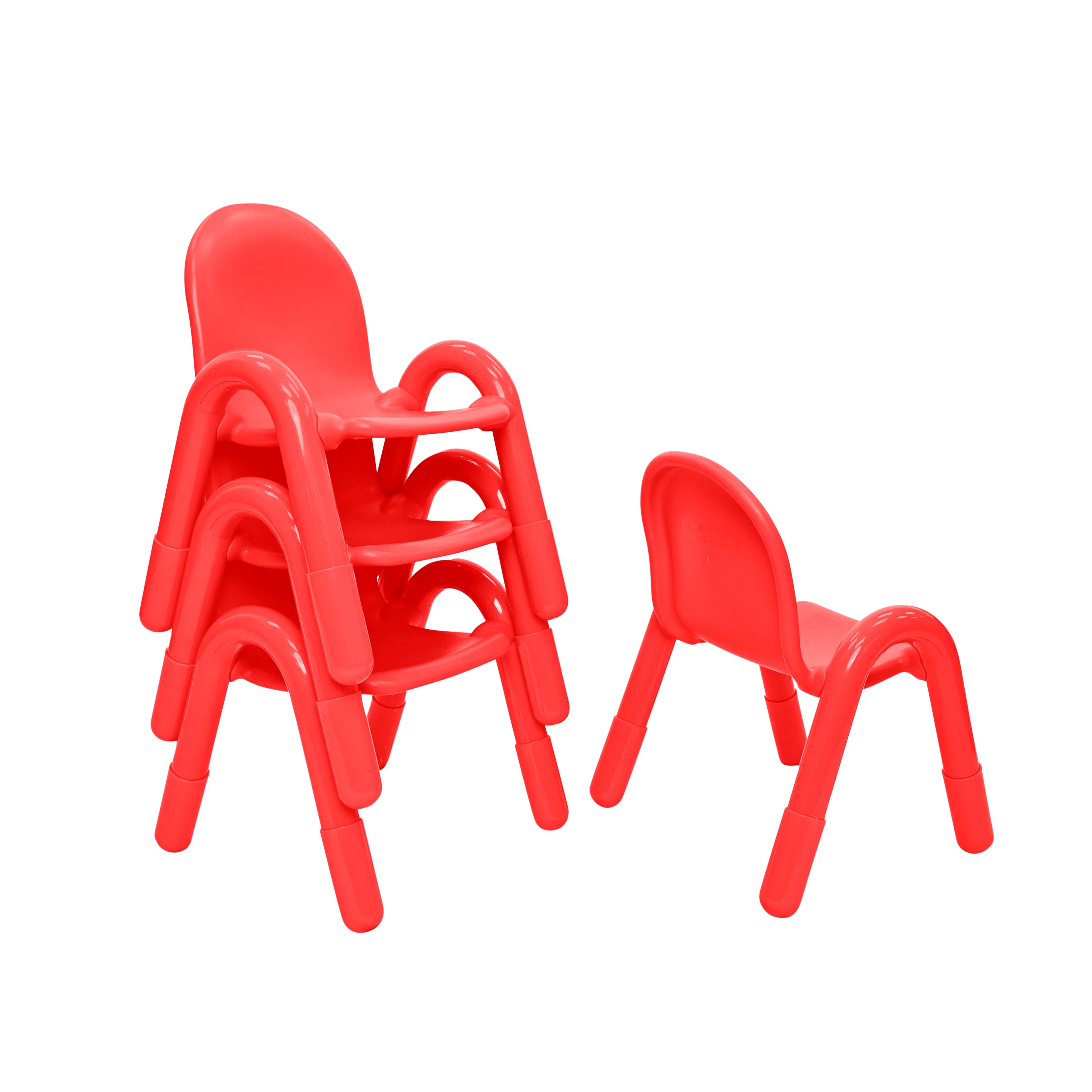 Baseline 7" Child Chair - Set of 4 - Candy Apple Red