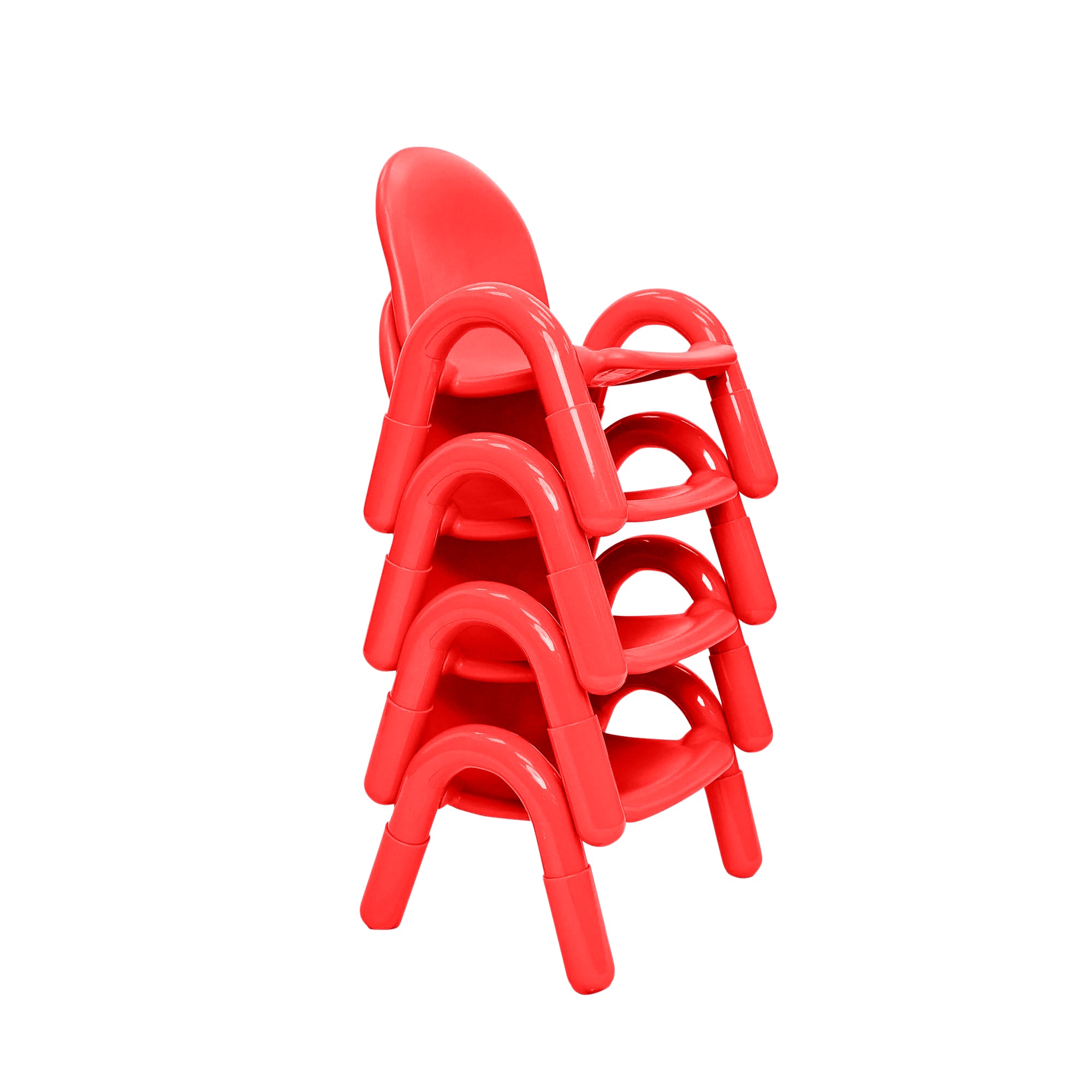 Baseline 9" Child Chair - Set of 4 - Candy Apple Red