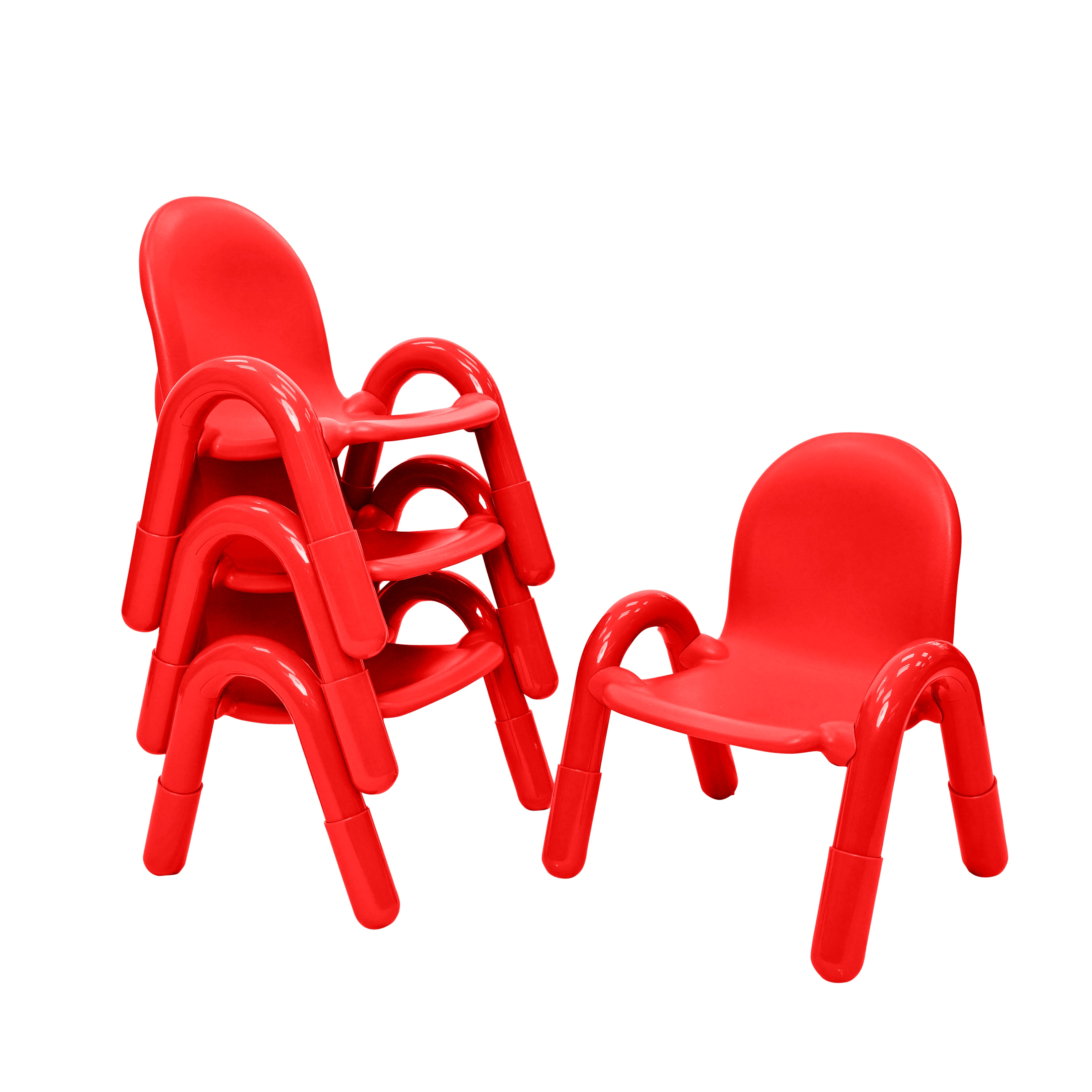 Baseline 11" Child Chair - Set of 4 - Cand Apple Red