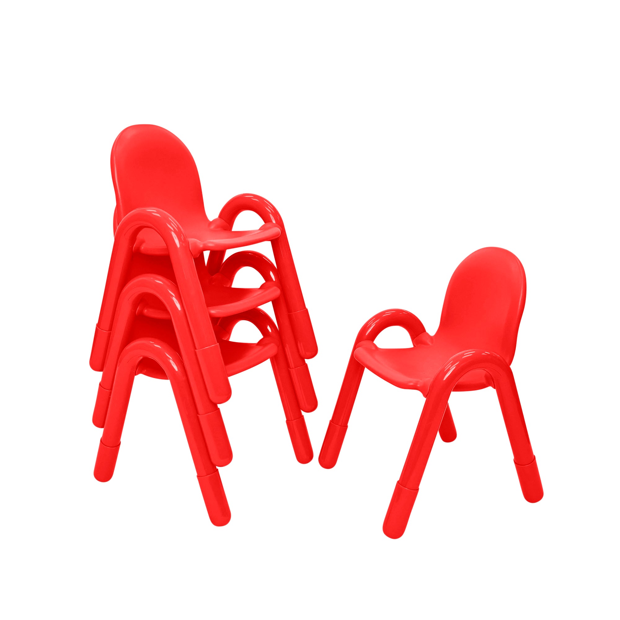 Baseline 13" Child Chair - Set of 4 - Candy Apple Red