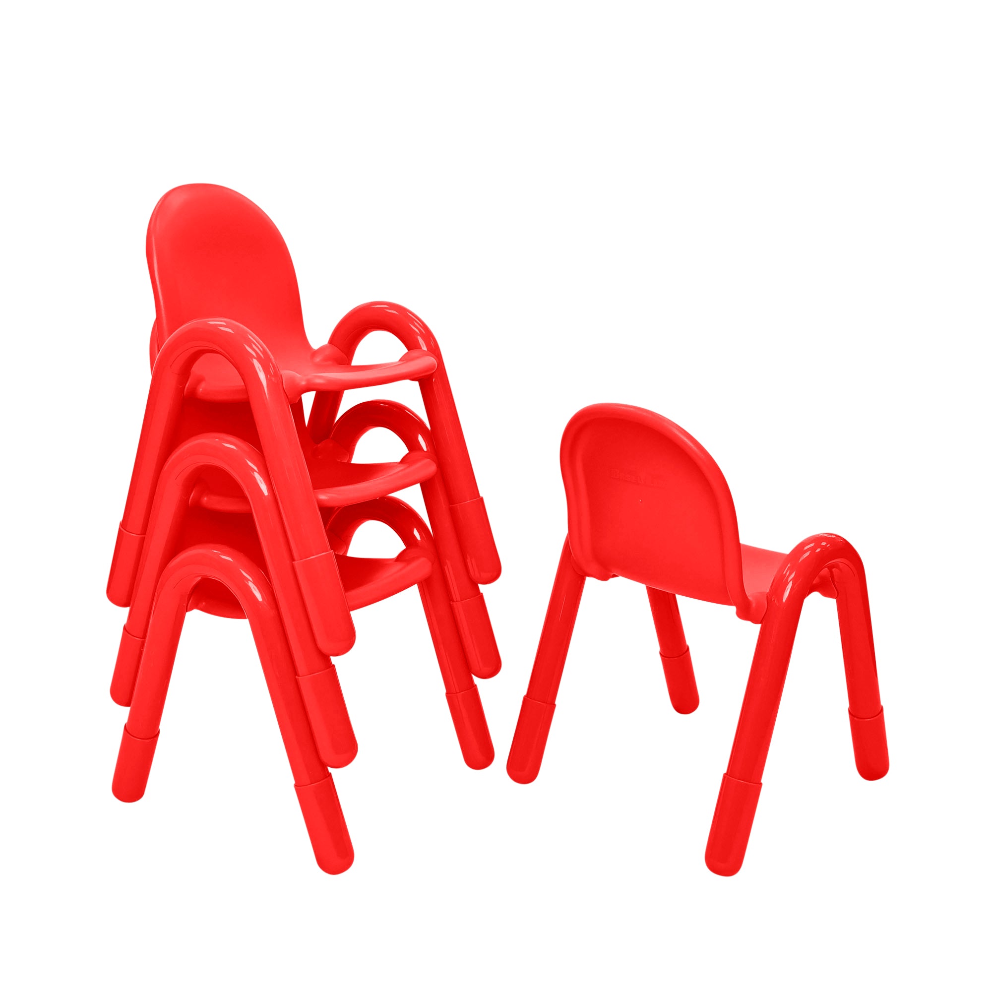 Baseline 13" Child Chair - Set of 4 - Candy Apple Red
