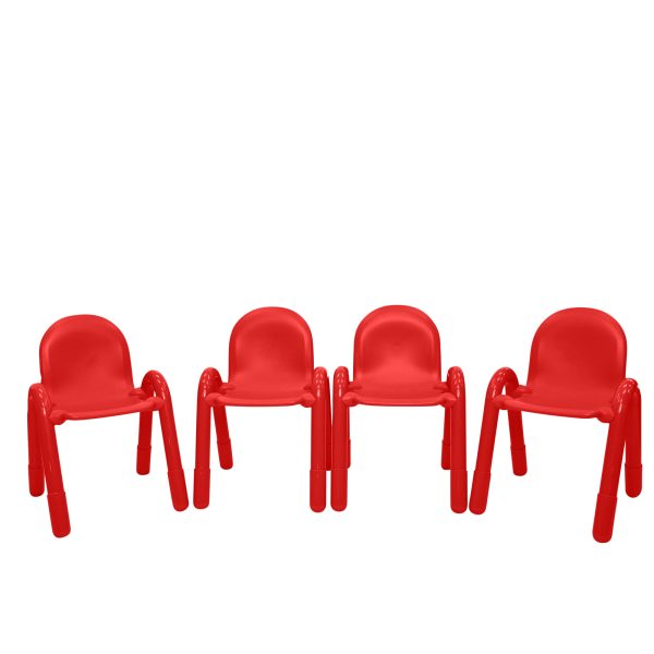 Baseline 13" Child Chair - Set of 4 - Candy Apple Red