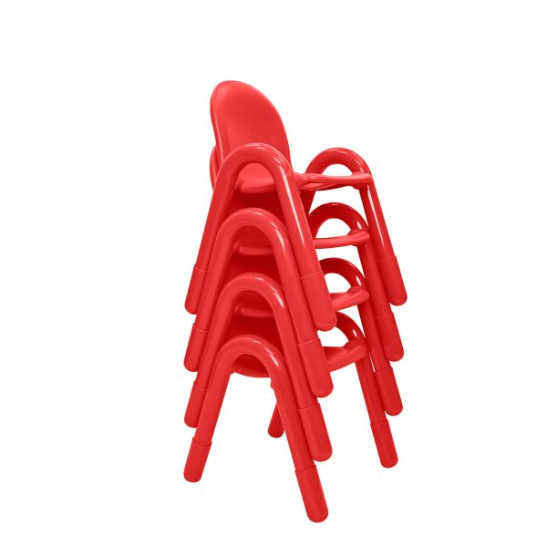 Baseline 13" Child Chair - Set of 4 - Candy Apple Red