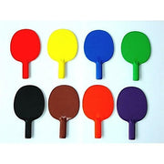 Plastic Table Tennis Paddle - set of 6 colors