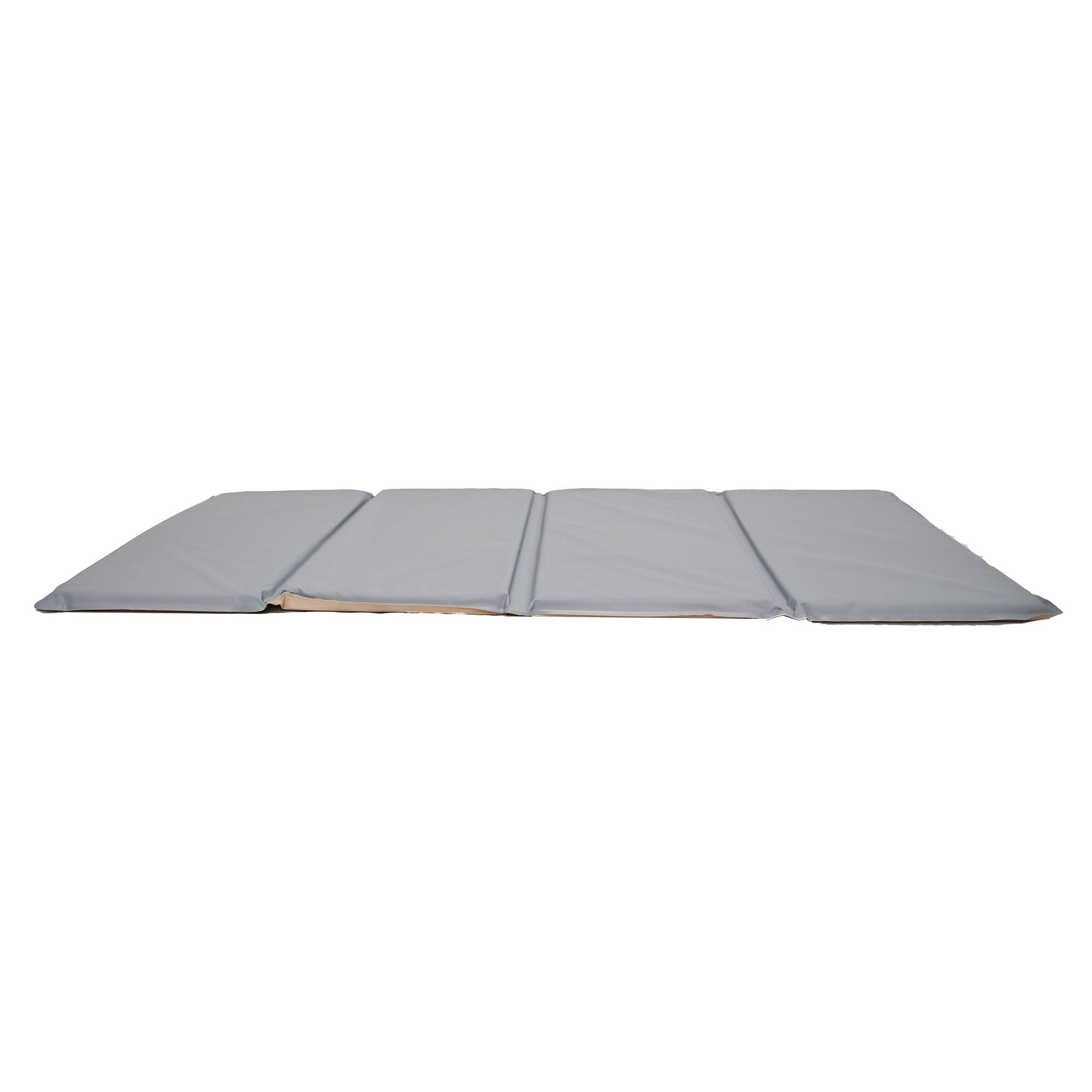 1" Angels 4 Section Folding Rest Nap Mat - Fog Blue/Sand