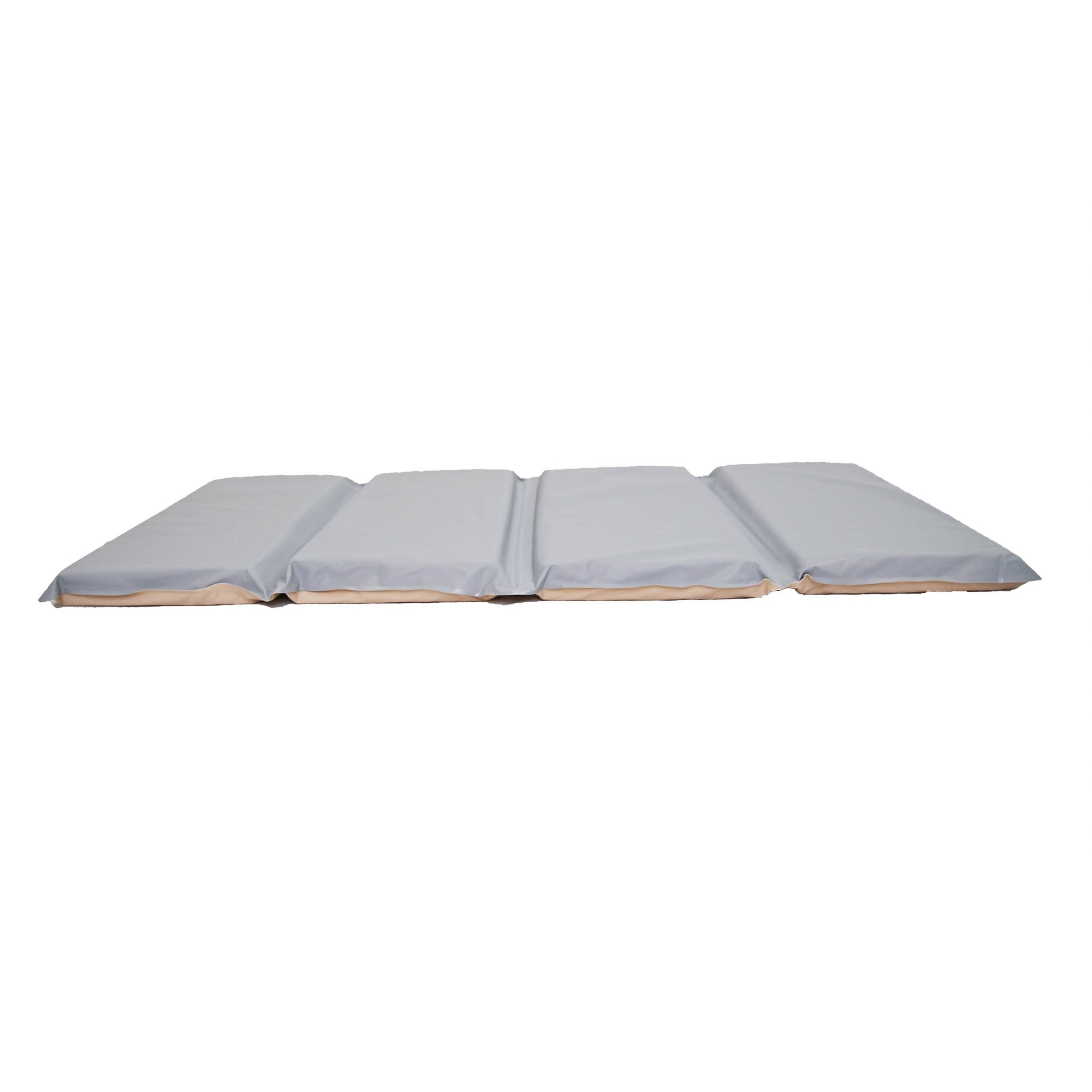 2" Angels 4 Section Folding Rest Nap Mat - Fog Blue/Sand