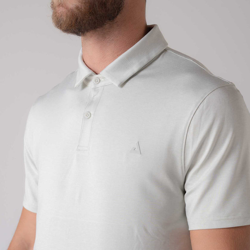 Men's Club Polo (Gravity Gray Heather) - XS