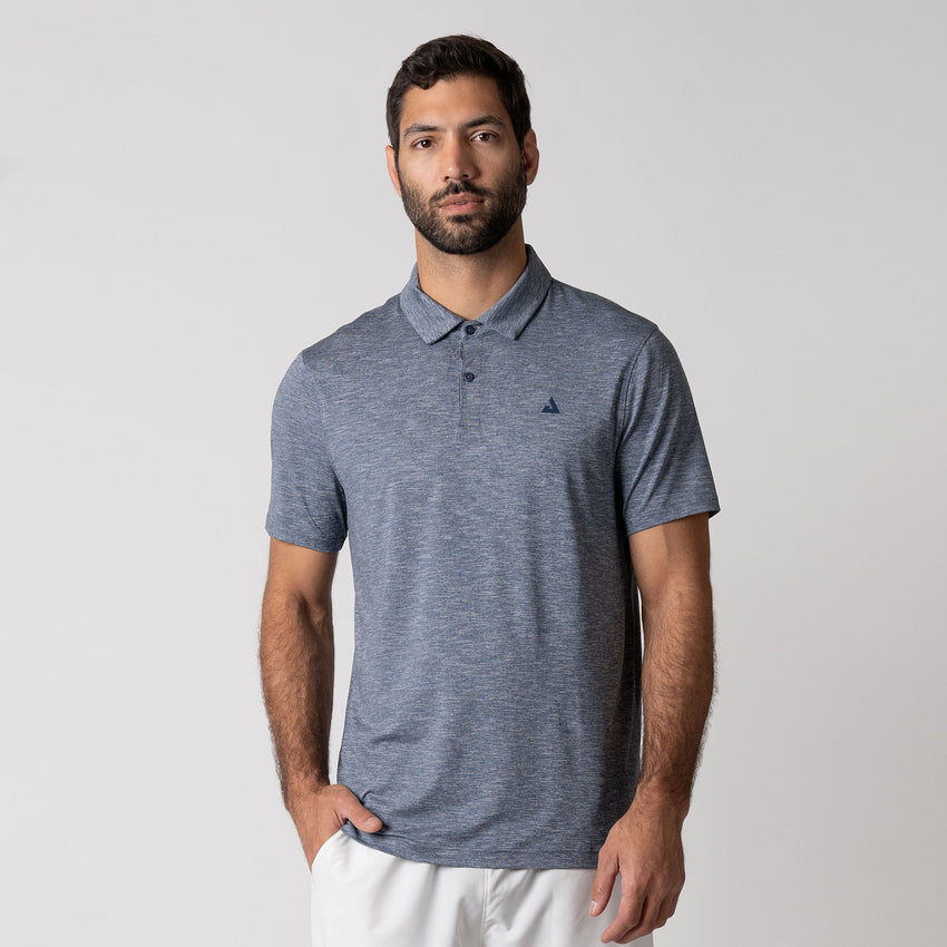 Men's Club Polo (Navy Heather) - XL