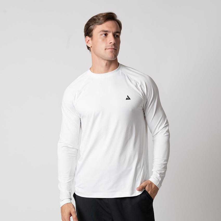 Men's Court Long Sleeve (White) - S