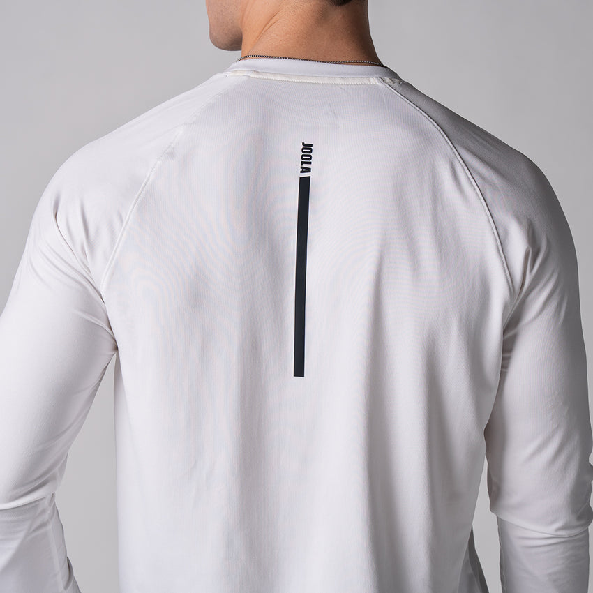 Men's Court Long Sleeve (White) - XXL