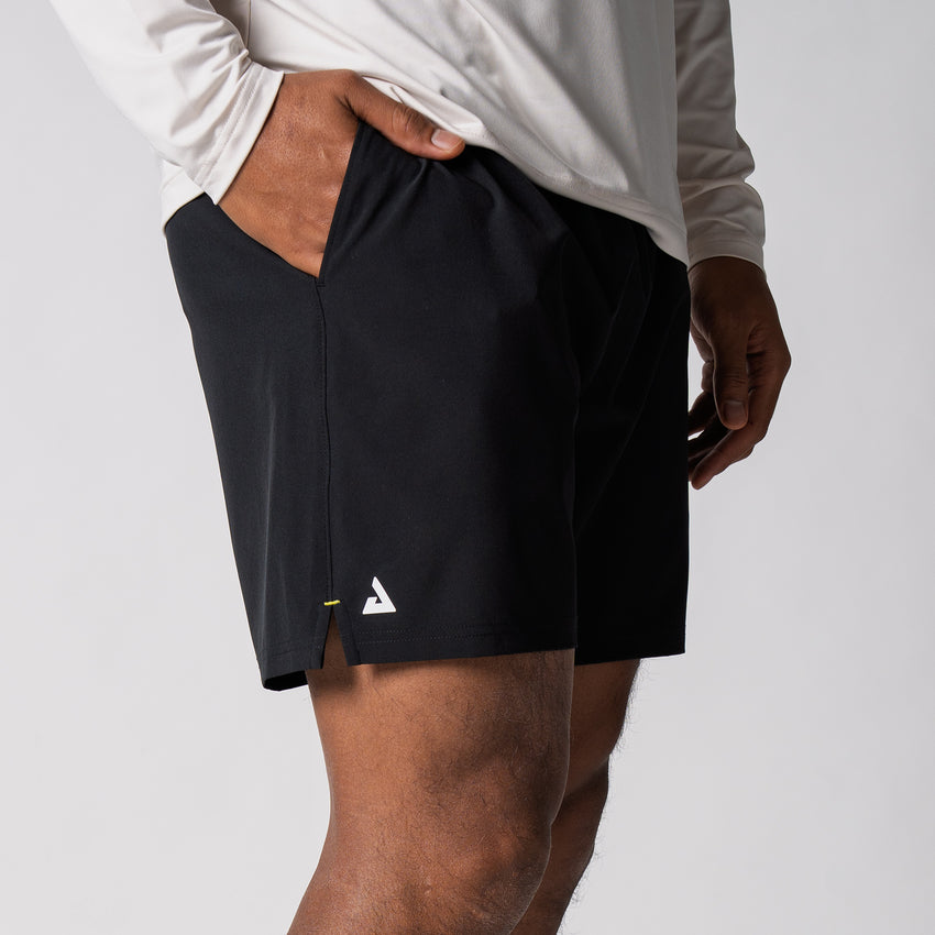 Men's Woven Shorts (5") (Black) - S