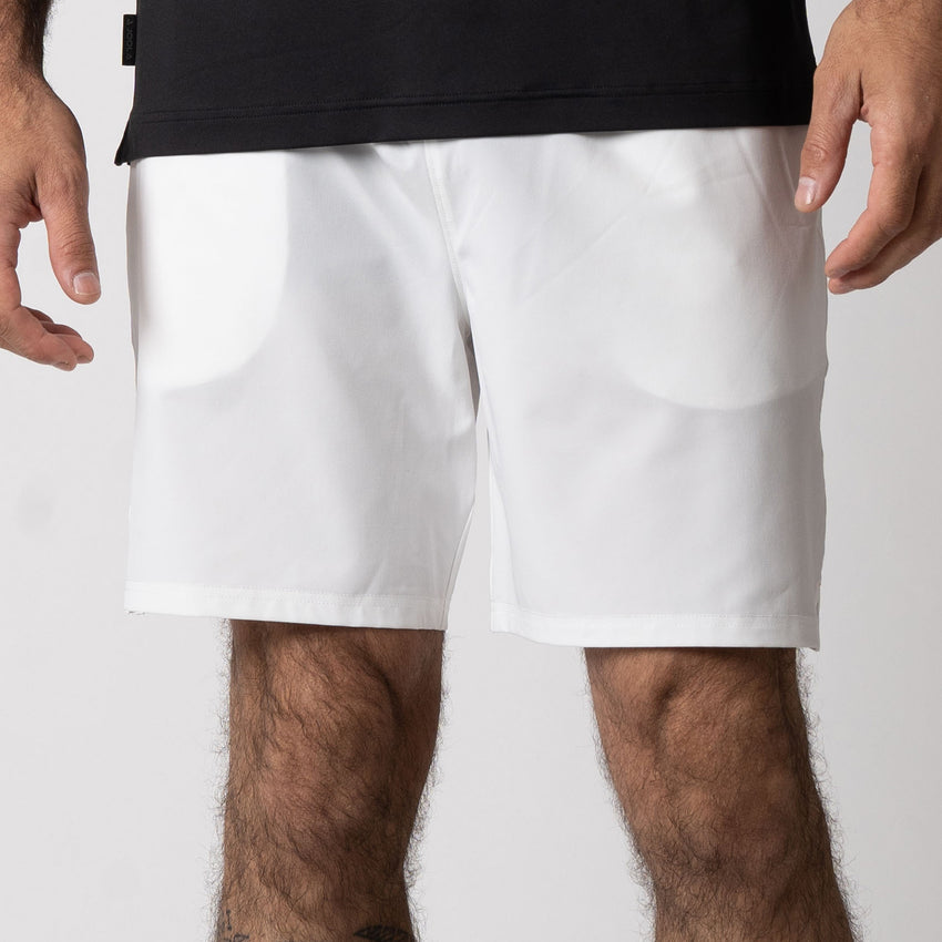 Men's Woven Shorts (7") (White) - XXL