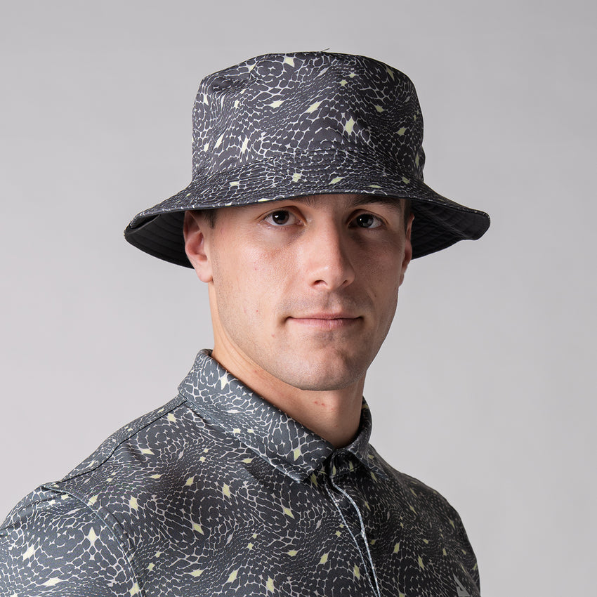 JOOLA Unisex Reversible Bucket Hat (White/Leopard) - S/M
