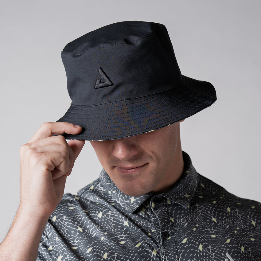 JOOLA Unisex Reversible Bucket Hat (Black/Serpentine) - L/XL