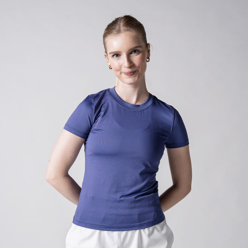 Women's Club Short Sleeve Crew Neck (White) - L