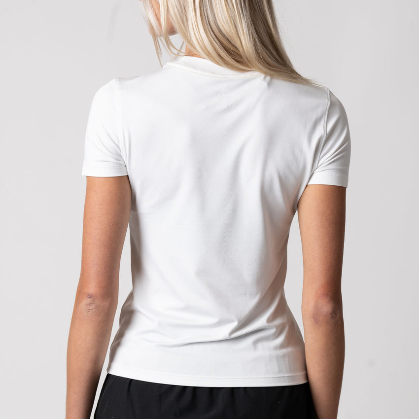 Women's Club Short Sleeve Crew Neck (White) - XXL