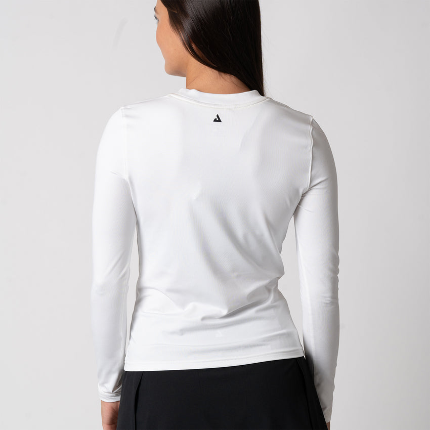 Women's Court Long Sleeve (White) - XL
