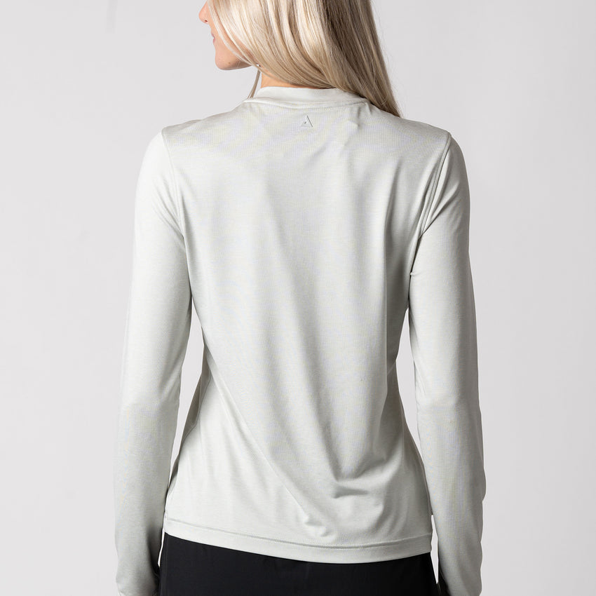Women's Quarter Zip Pullover (Purple Dusk) - L