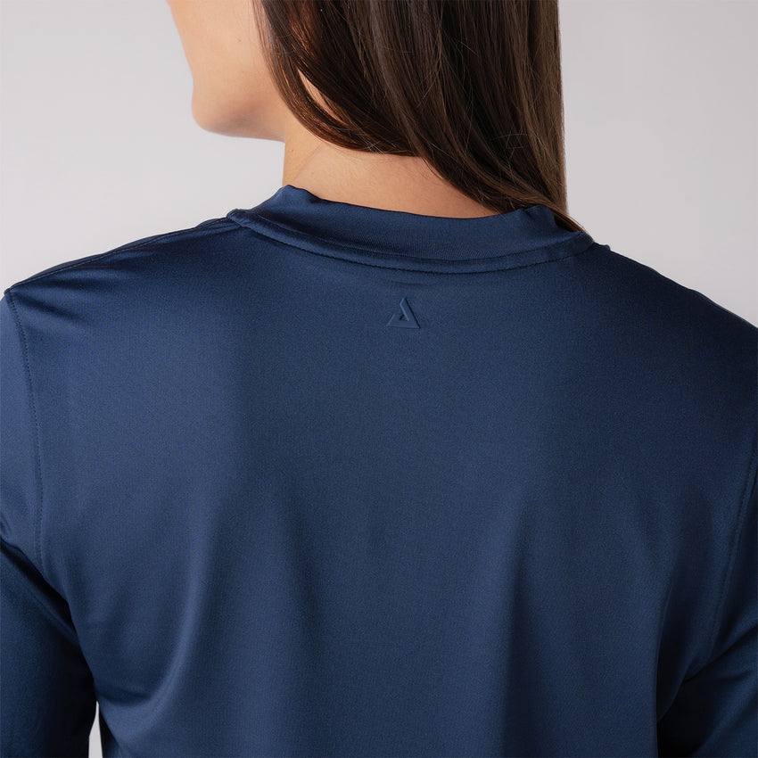 Women's Quarter Zip Pullover (Navy) - XL