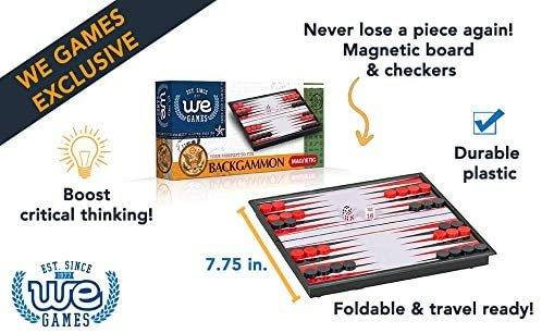 Folding Magnetic Travel Backgammon Set - 8 in
