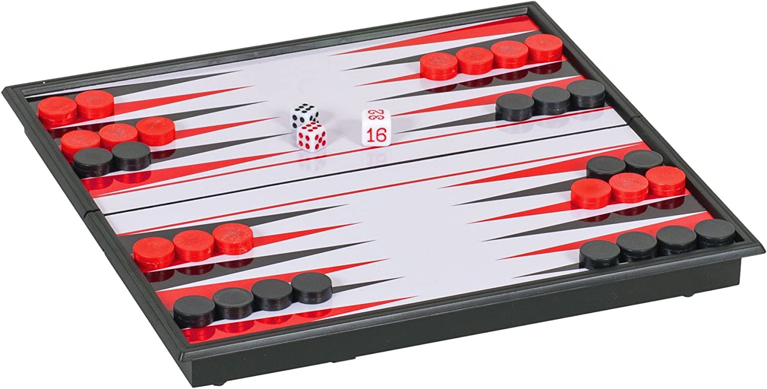 Foldable Travel Magnetic Backgammon Set