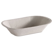 Savaday Molded Fiber Food Tray, 4 x 6, Beige, Paper, 250/Bag, 4 Bags/Carton