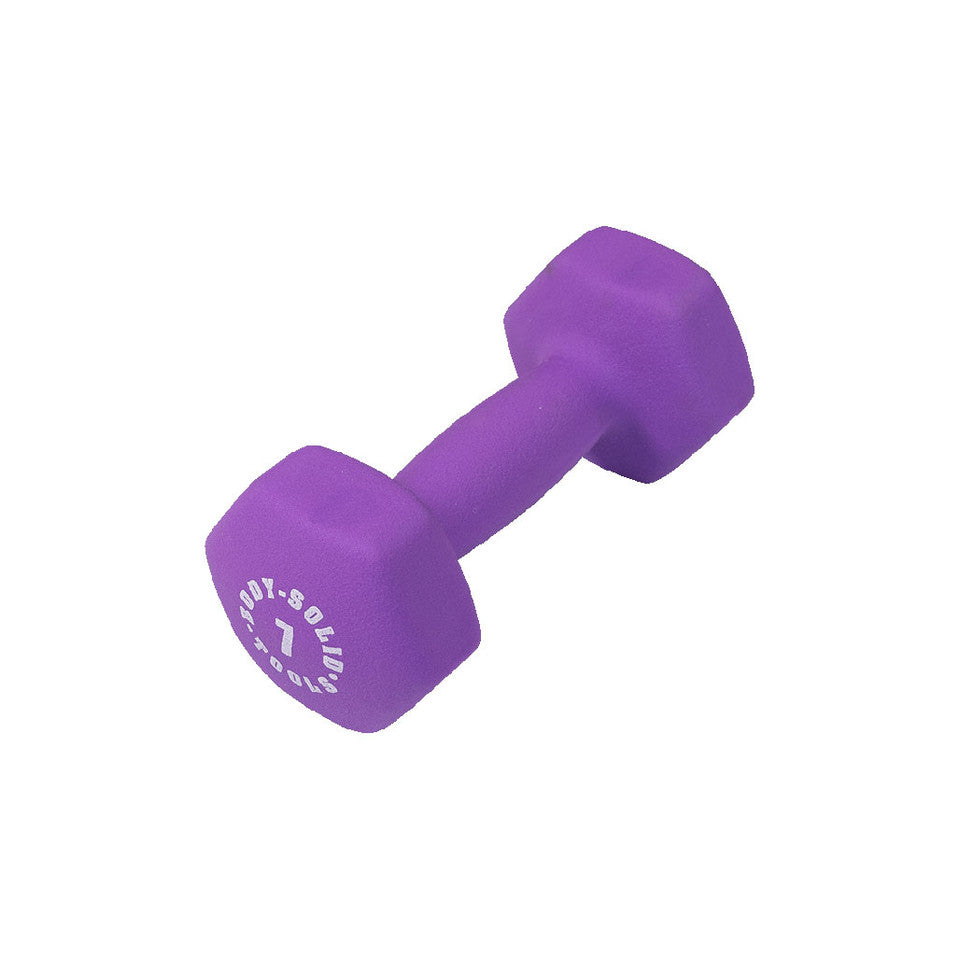 Dark Purple 7Lb Neoprene Dumbell