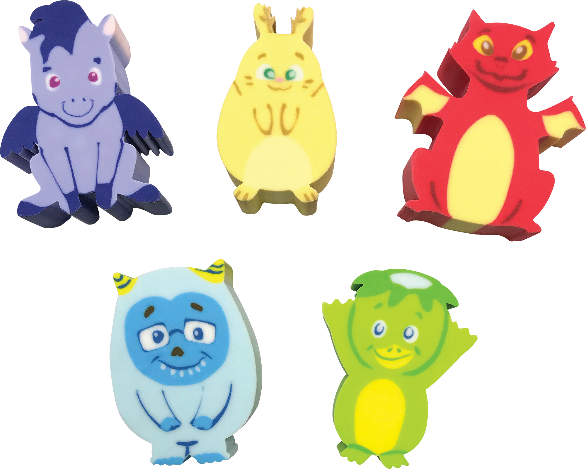 Whatsits™ Collectable Erasers Mystery Packs: Fantasy Friends