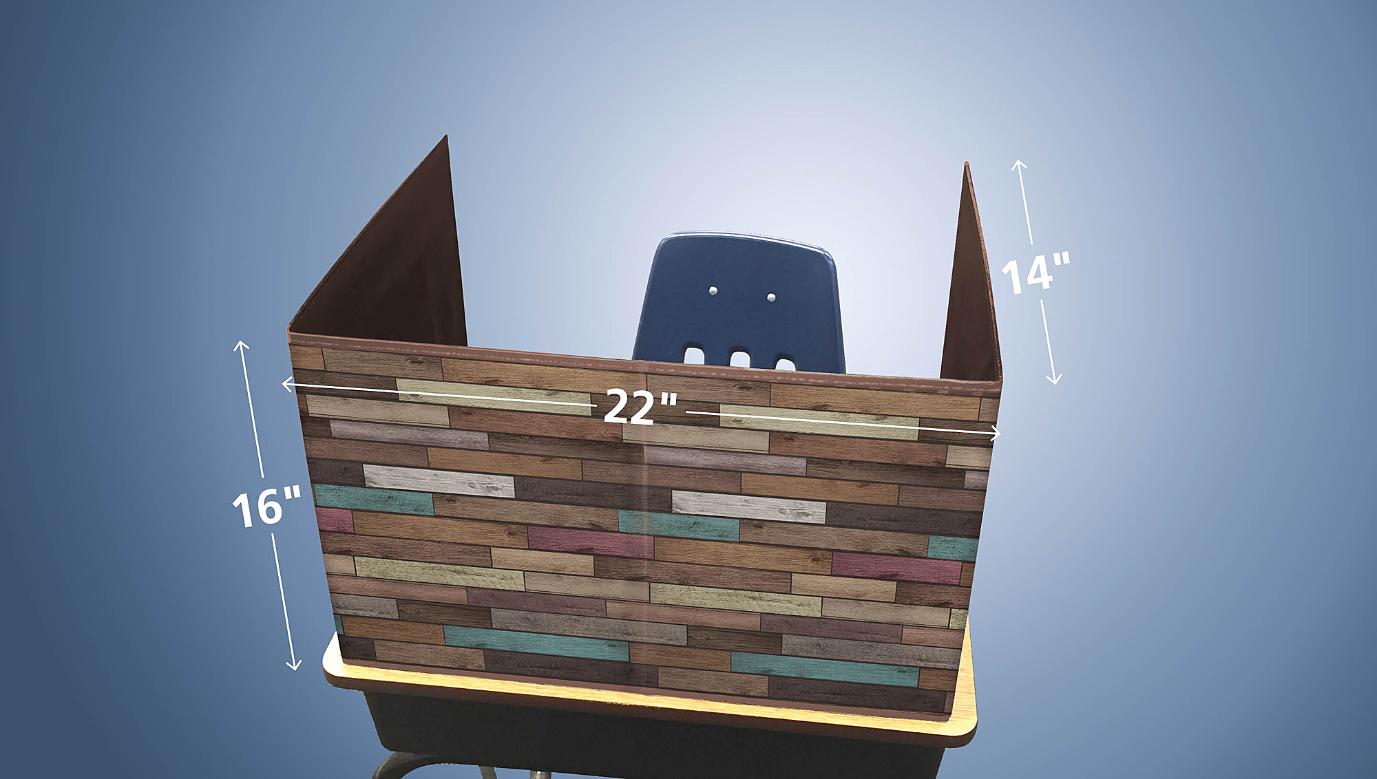 Reclaimed Wood Classroom Privacy Screen