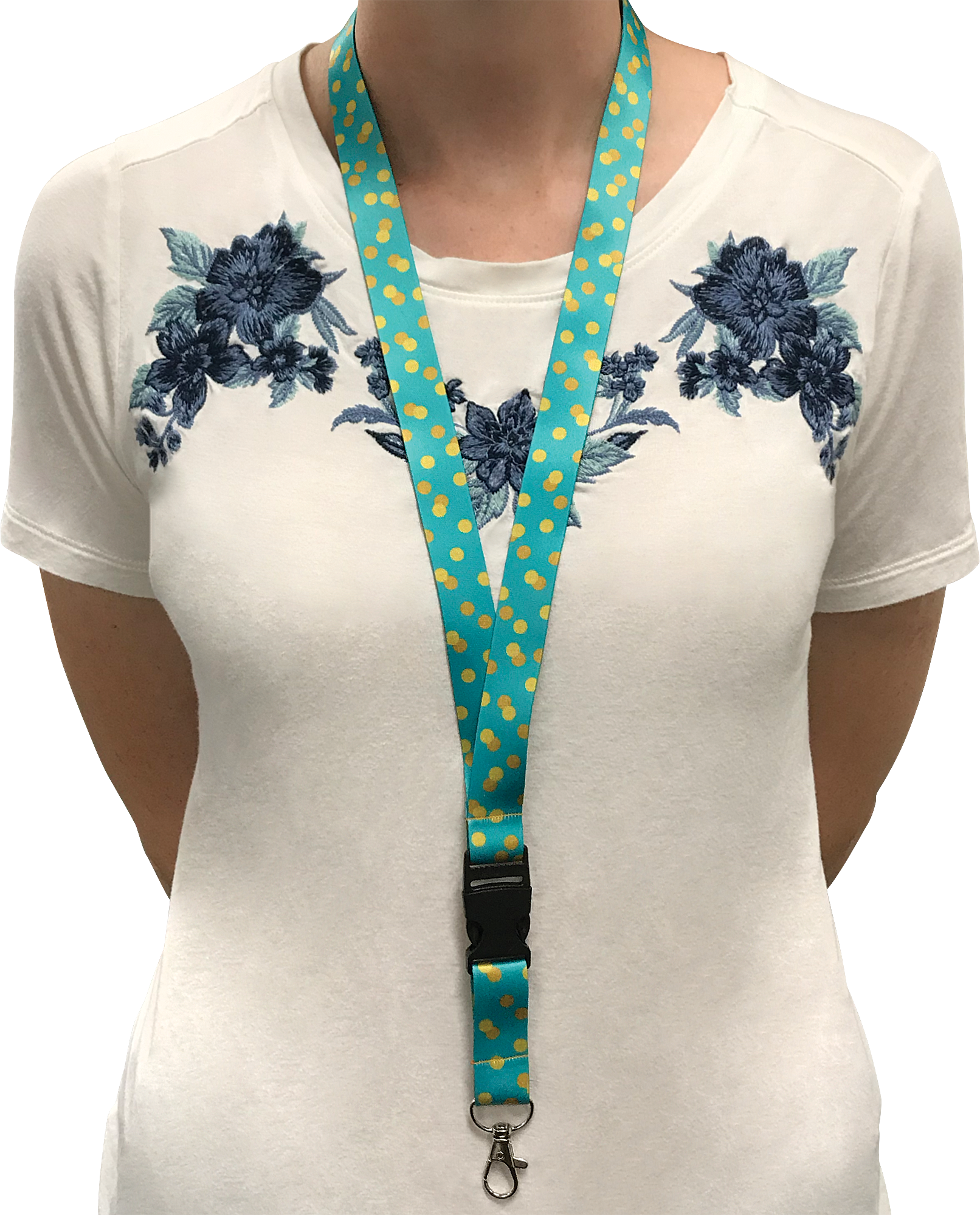 Positive Sayings Watercolor Lanyard