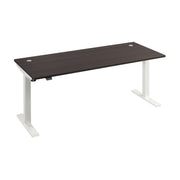 Bush Business Furniture Move 40 Series 72W x 30D Electric Height Adjustable Standing Desk in Storm Gray with White Base - 71.02" Width x 29.37" Depth x 28.17" Height
