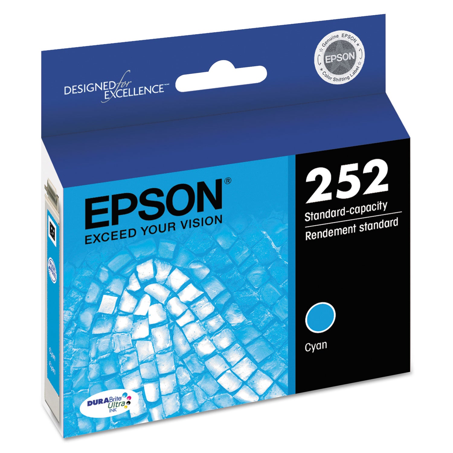 Epson DURABrite Ultra T252220 Original Standard Yield Inkjet Ink Cartridge - Cyan - 1 Each