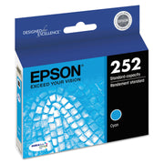 Epson DURABrite Ultra T252220 Original Standard Yield Inkjet Ink Cartridge - Cyan - 1 Each