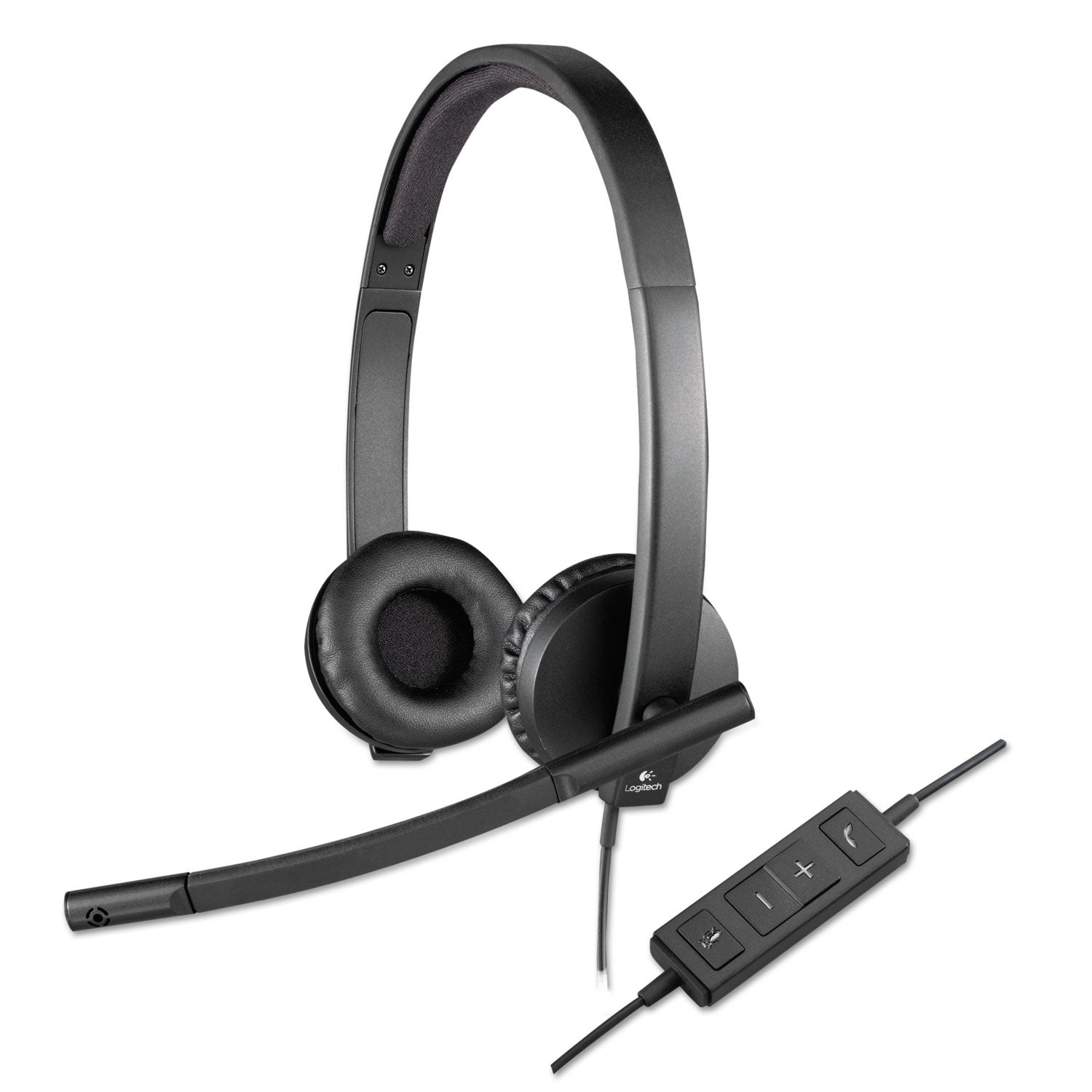 Stereo - USB - Wired - 31.50 Hz to 20 kHz - Over-the-head - Binaural - Supra-aural - Noise Cancelling, Electret Microphone - Black
